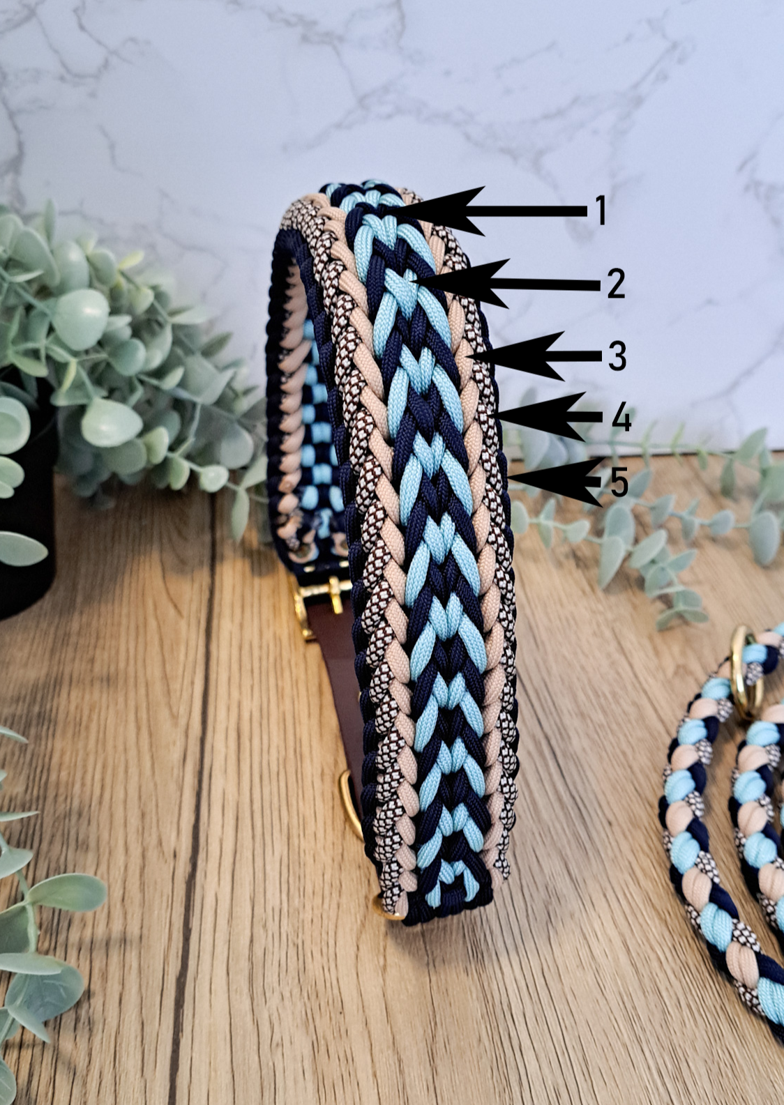 Paracord-Halsband "William"