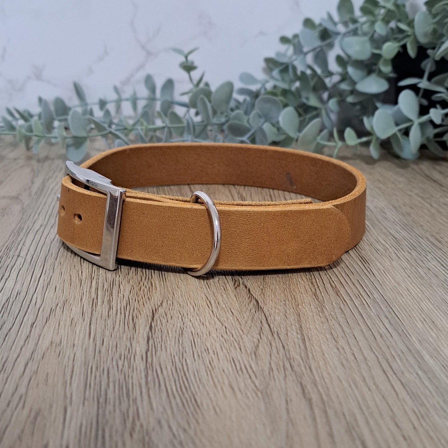 Fettleder-Halsband "Hazel", 40-45cm