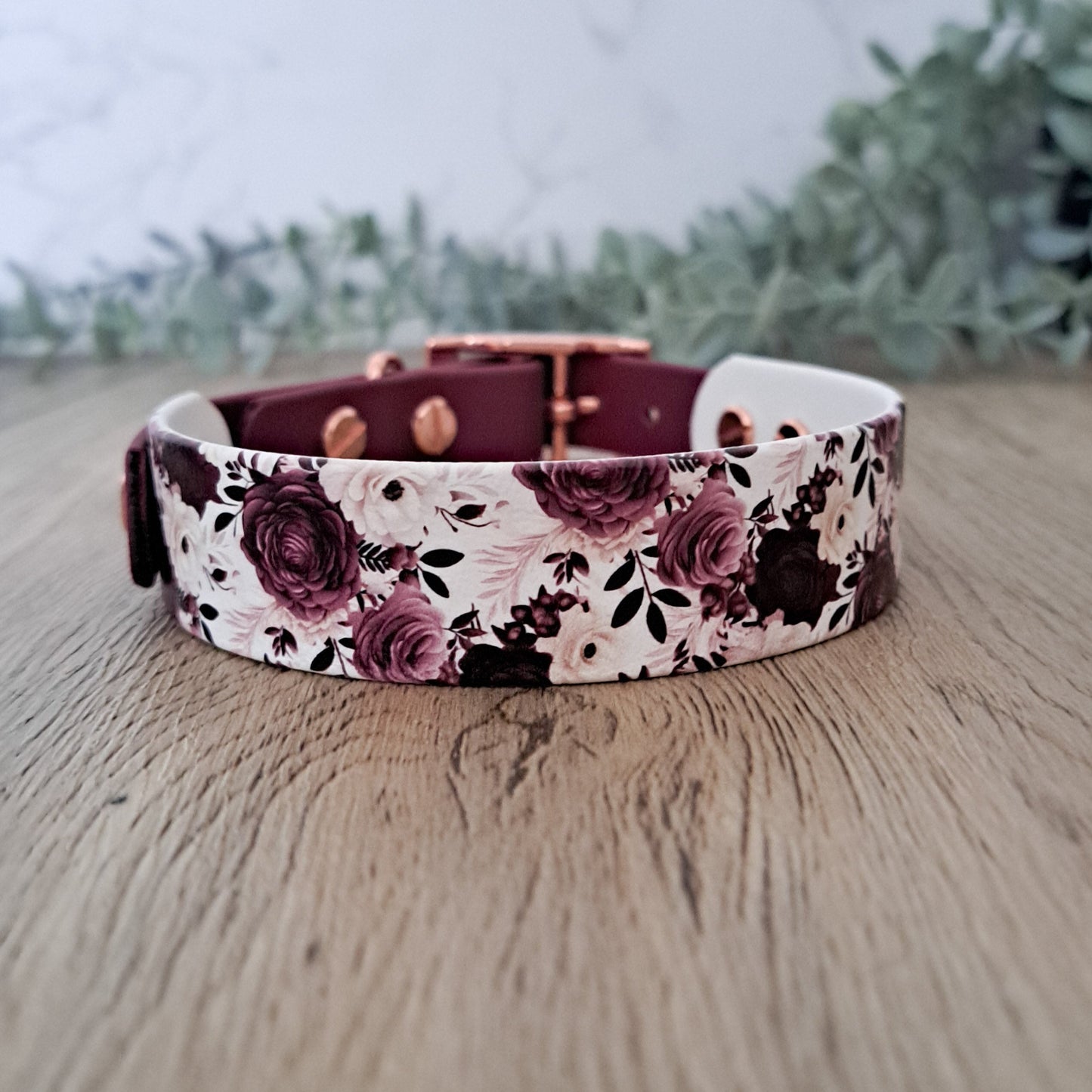 Halsband "Vintage-Flower" 34-39cm