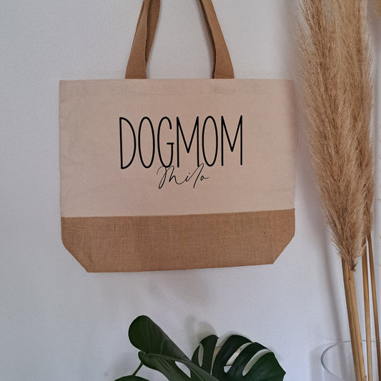 Jute-Tasche "Dogmom/Dogdad"