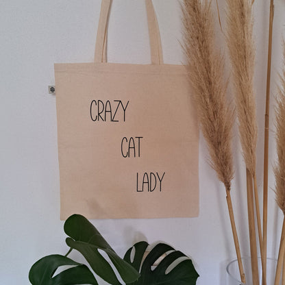 Jute-Tasche "Crazy Cat Lady"