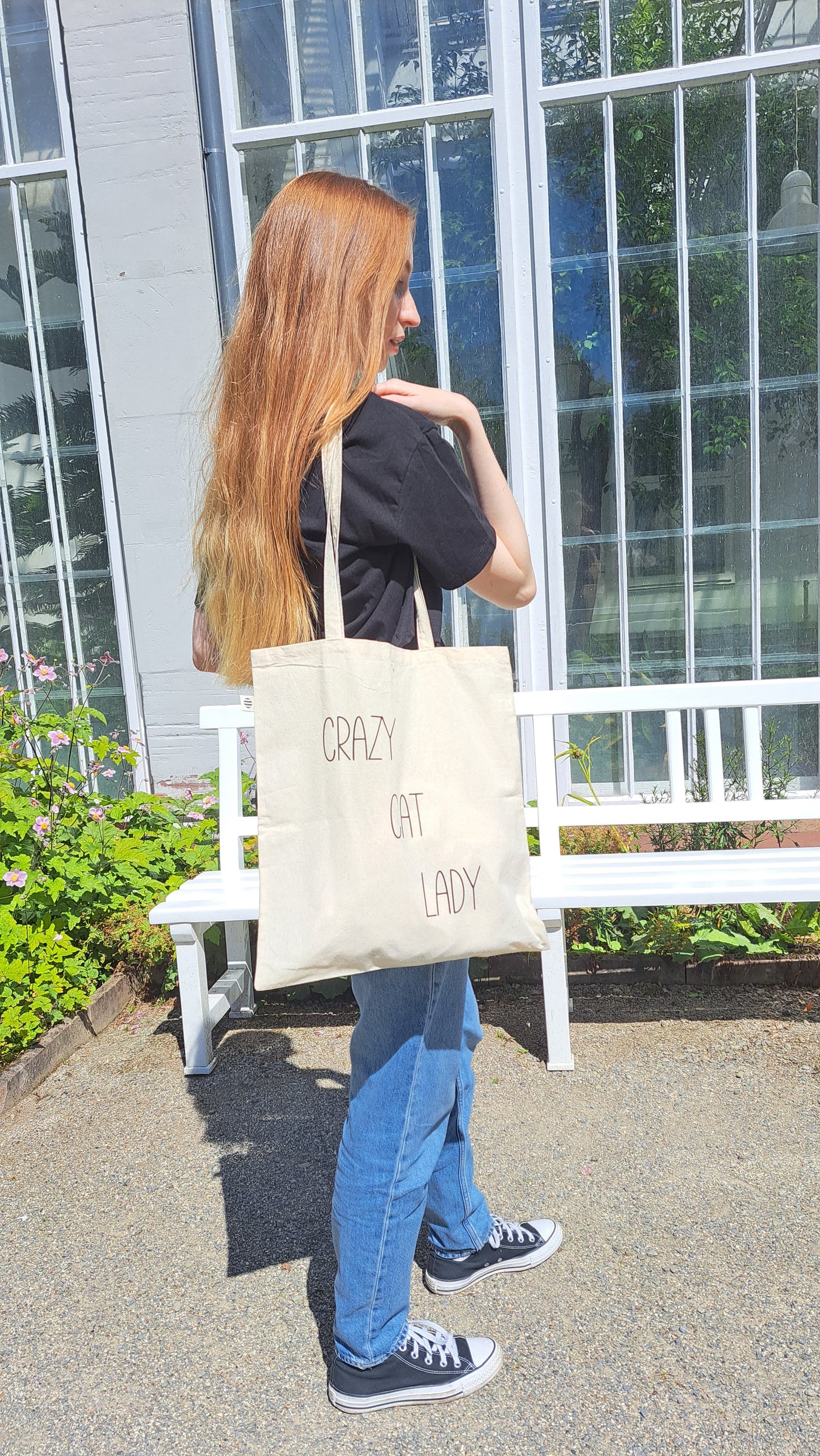 Jute-Tasche "Crazy Cat Lady"